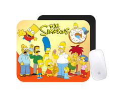 Simpsons Cartoon Mouse Pad Retro TV Desk Mat Custom Nostalgia Gift