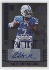 2015 Contenders Draft Picks College Ticket Blue Foil Anthony Boone #267 Auto 0f8