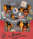 6pk World Hot Sauce Assorted Flavours Hot Sauce Collection Mini Bottle Gift Set