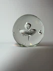 Vintage MCM Mid Century Modern Atomic Art Glass Orb Sculpture Murano Paperweight