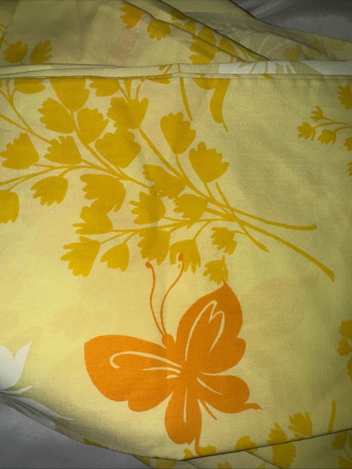 Sábana bajera plana doble completa Mariposa Springmaid Butterfly 2 fundas de almohada Foto 2 de 4