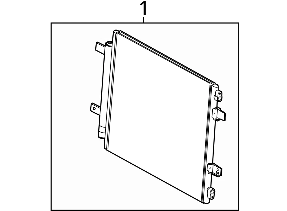 2013 - 2015 JAGUAR XK 5.0L HVAC A/C CONDENSER EX53-19710-AA OEM - Image 4 of 4