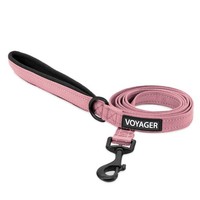 Hundeleine Voyager 1.8 M Reflektierend Neoprengriff Rosa StrapazierfäHig FüR