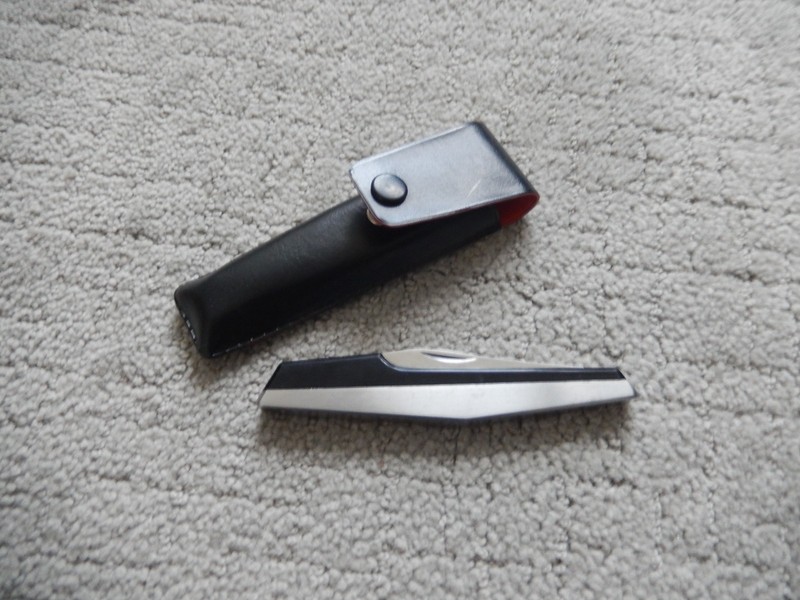 VINTAGE  Vernco FISHING Knife Hand - Honed Stainless Japan 2 BLADE