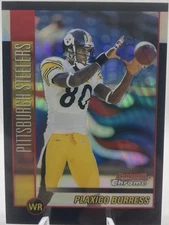 PLAXICO BURRESS 2002 Bowman Chrome Football REFRACTOR Steelers #15 /500