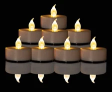 LED Tea Lights Candles- 12PACK Flameless Candles Realistic and Bright Flicker