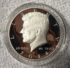 2024-S .999 % Silver Kennedy Half Dollar Deep Cameo Mirror Proof Upper Grades