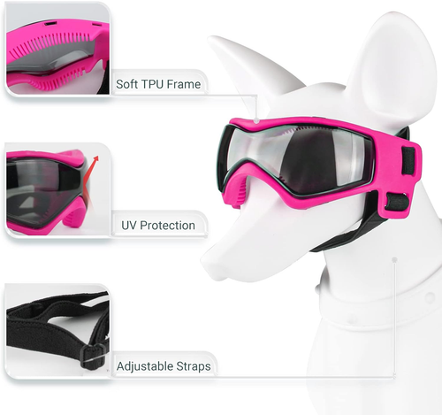 Dog Goggles for Small Dogs with Helmet, Dog Sunglasses and Dog Helmet Set with E - 第 3/12 張圖片
