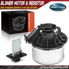 Front HVAC Heater Blower Motor Resistor Kit for Hyundai Sonata 11-14 Kia Optima