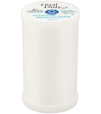 Coats & Clark - White Dual Duty XP General Purpose Thread, 500-Yards