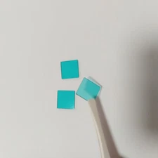 5PCS 16*16*1.0mm IR Cut Filter Blue Optical Glass  BG39 QB39