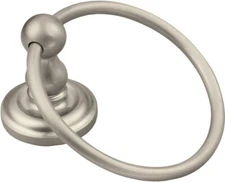 Moen Madison Bathroom Hand Towel Ring, Wall Mounted in Pewter