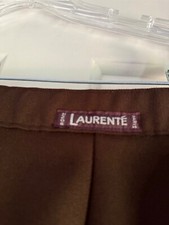 Vintage Laurente' Ladies Brown Pants 16 Paris Rome