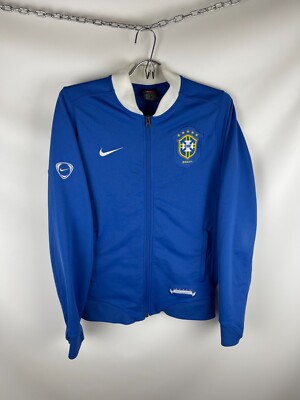 Nike vintage 90s y2k Brazil national soccer big logo bomber jacket