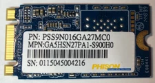 Phison 16GB M.2 PSS9N016GA27MC0 MPN:GA5HSN27PA1-S900H0 HP P/N: 744448-001
