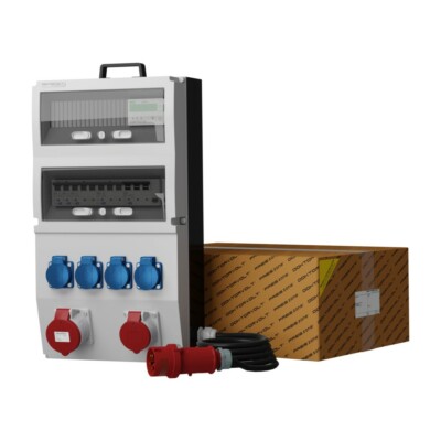 Stromverteiler eXT-S/FI 32A 16A 4x230V + licznik 3F SKH Schuko 2339