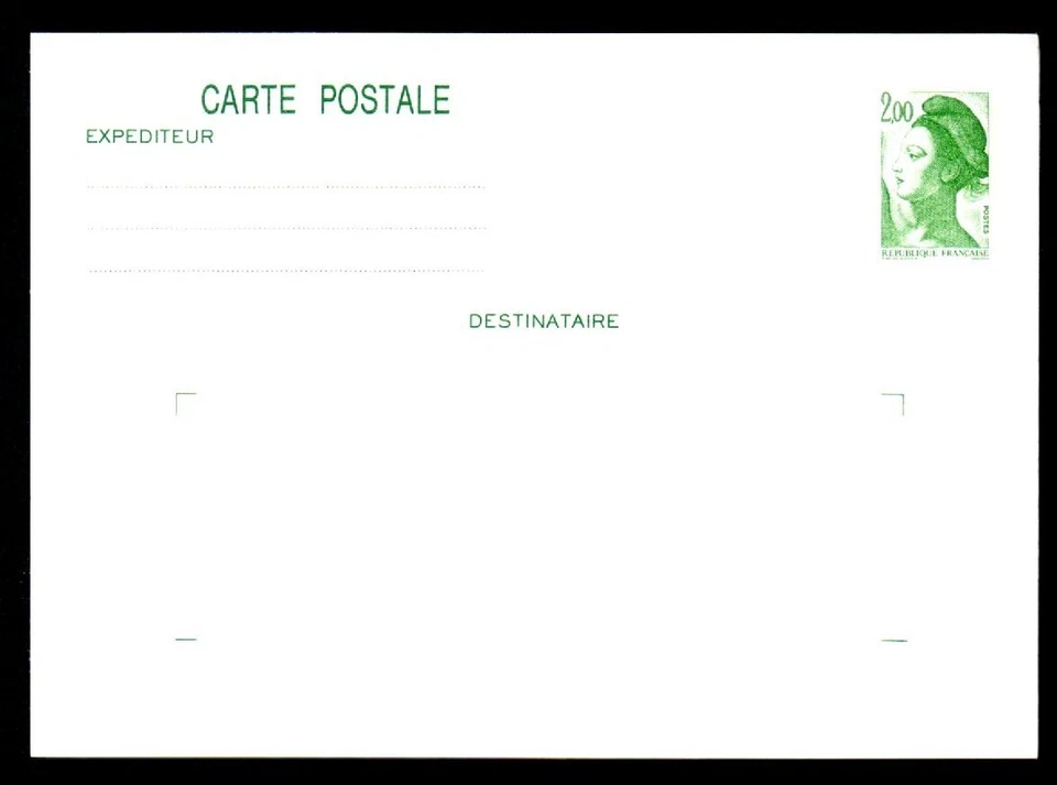 EB - 2484 - Entier postal - carte postale Liberté 2,00 neuve - Photo 1/1