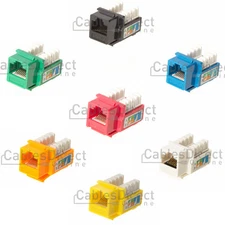 Cat5e Keystone 45 Degree Jack Connector Network Ethernet RJ45 110 Punchdown Lot