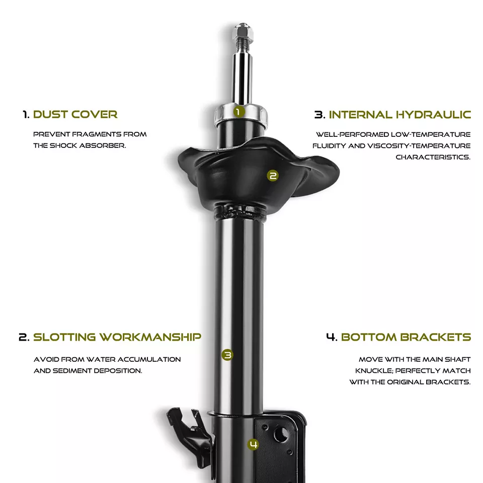 2x Amortiguador delantero izquierdo y derecho BMW E38 750iL 1994-2001 740iL sedán Foto 3 de 4