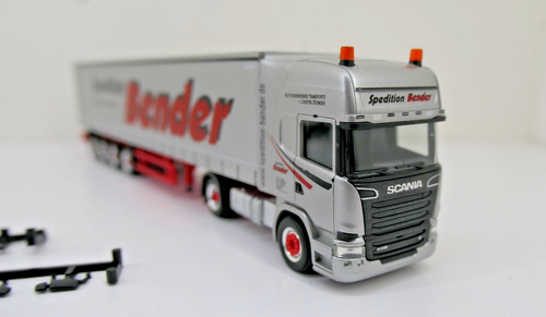 Herpa 1:87 - Scania R`13 TL mit 4-achs GaPl-Auflieger "Spedition Bender" - J2M - Bild 5 von 8