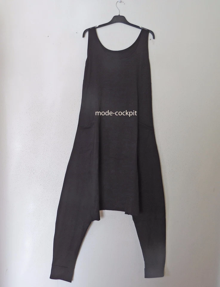 BORIS INDUSTRIES flippiger Harems Overall Jumpsuit + Tasche schwarz 48 (5) - Bild 2 von 4