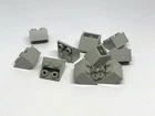 LEGO Castle: 10x Slope, Inverted 2 x 2 - Ref 3660 Light Grey - Set 6087 6085