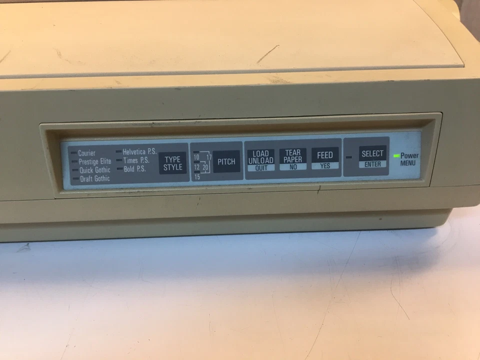 NEC PrinWriter P3200 Dot Matrix Printer POWERS ON *UNTESTED* FOR PARTS & REPAIR - Image 3 of 4