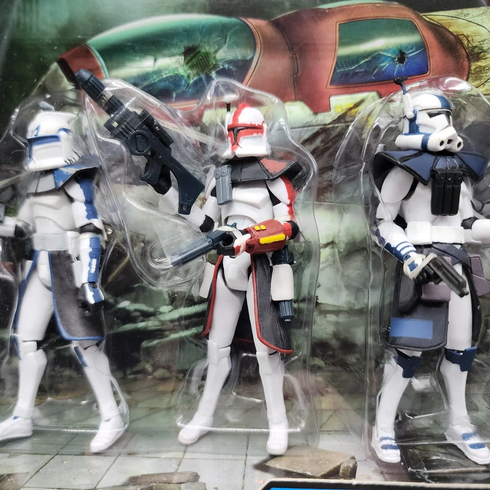 Star Wars Clone Wars ARC Troopers Figure Battle Pack Rex Fordo Hammer Havoc New - Image 3 of 4