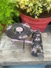 Antique Brass One Burner Devidayal  Kitchen Cooking Kerosene Pump Pressure Stove