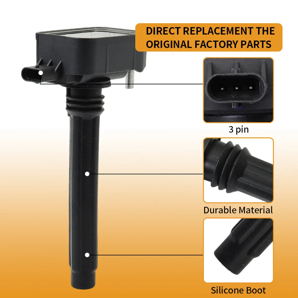 6X Ignition Coils+Iridium Spark Plugs For 2017-2018 Chrysler Pacifica 3.6L UF807 - Image 4 of 4