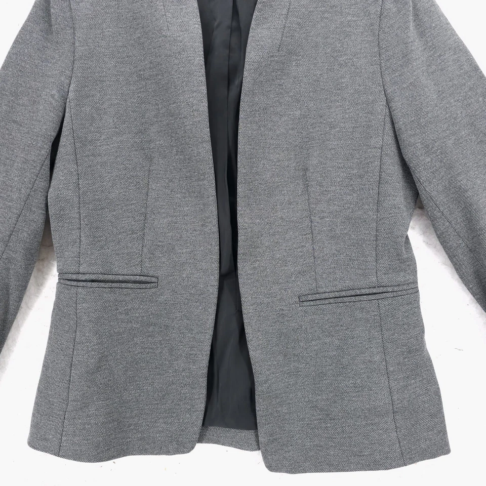 J. Blazer CREW 365 cinza para sair sarja elástica abertura frontal tamanho 6 - Imagem 2 de 4