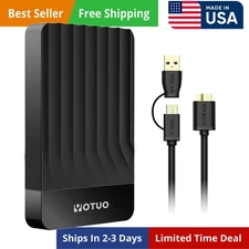 Portable External Hard Drive Storage Expansion Mobile HDD USB 3.0 for PC, Mac...