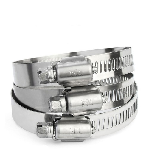 Hose Clips Stainless Steel 304 A2 -Worm Drive- Throat Hoop 6mm~900mm Pipe Range - Picture 10 of 15