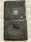 RARE 1/6 PLATE Gutta Percha  CASE - CIVIL WAR "USS MONITOR"IRON WARSHIP -- 9047