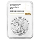 2021-W $1 1-oz T2 Burnished American Silver Eagle NGC MS70 Brown Label