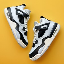 Jordan 4 Retro Platinum Gold Sneaker (GS) FZ8585-070 Size 6Y TRIED ON