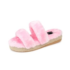 Journee Collection Womens 7 M Pink Relaxx Lined Platform Slippers NIB SM1