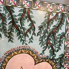 Hand Painted Acrylic Art Piece Cats In Heart Folk Art 3D On Board — photo 3