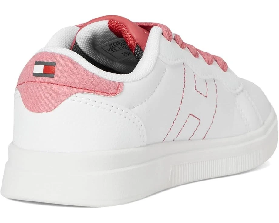 NEW White Pink Girl's Shoes Tommy Hilfiger Kids Cayman 3.0 Size 12 or 2 - Image 3 of 4