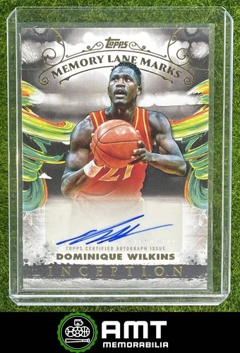 Dominique Wilkins Auto 2024-25 Topps Inception Memory Lane Marks Hawks