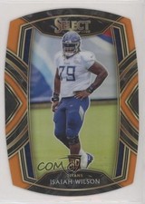 2020 Panini Select Club Level Orange Prizm Die-Cut Isaiah Wilson #291 w8t