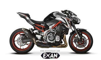Kawasaki Z900 2020 Exan Exhaust Slipon Silencer X-GP Black Inox New