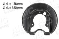 AIC Spritzblech, Bremsscheibe 57845 FüR Audi Seat Skoda VW