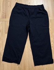 NWOT Lane Bryant Woman  s Navy Pull On Elastic Waist Pants Size 24
