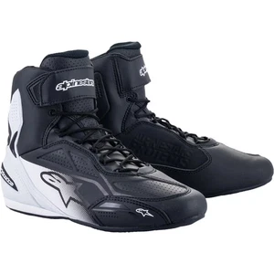 Alpinestars Faster-3 Motorbike Motorcycle Boots Shoes - Black / White