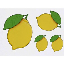 4 x 'Lemon  Leaf' Temporary Tattoos / Transfers TO00040781 