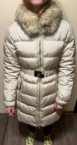prada puffer jacket belted