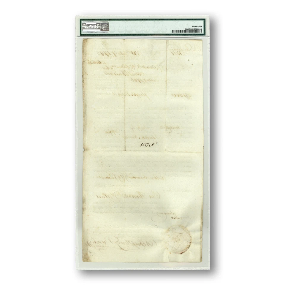 Original 1795 United States $1000 Treasury Certificate – PMG Certified - Image 2 of 2