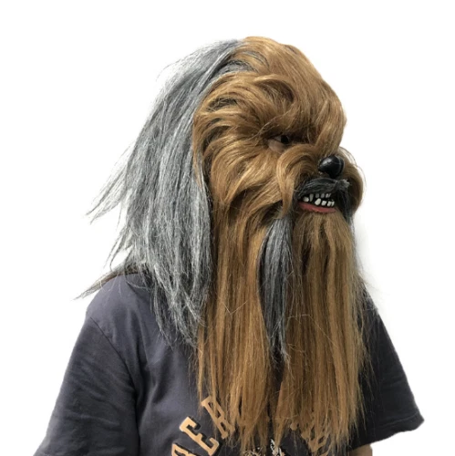 Fiesta Halloween Star Wars Chewbacca boca máscara móvil Foto 4 de 4