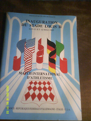 EINWEIHUNG STADE LOUIS II MONACO 11.05.1985 INTERNATIONALES SPORTSPIEL